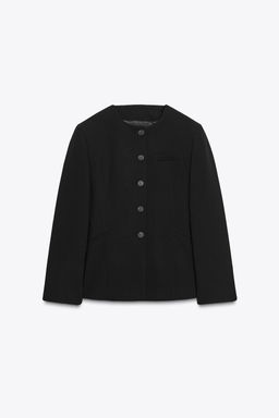 FITTED BLAZER WITH SHOULDER PADS - Zara фото 7