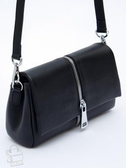 Сумка женская кожаная 1143TH black Polina&Eiterou  в Новосибирске