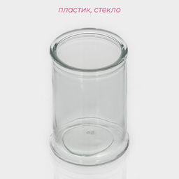 Банка для сыпучих Доляна Стелла, 350 мл, 814.5 см, стекло, прозрачная  фото 2
