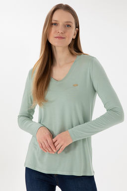 Kad_n Su Ye_ili Sweatshirt Sepette S_rpriz _ndirim - U.s. polo assn фото 3