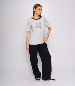 Футболка #КТ2035 (2), белый,чёрный