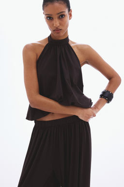 Top burbuja con escote halter - H&m фото 6