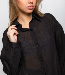 Рубашка #ОКТ115002, чёрный - Dommod фото 5