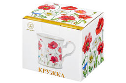 Кружка 170 мл 10,5*8*7,5 см Маки NEW BONE CHINA - Elan gallery фото 19
