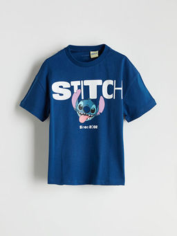 Lilo & Stitch Bask?l? Erkek ?ocuk Ti??rt