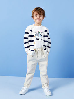 Beli Lastikli Basic Erkek Bebek Pantolon