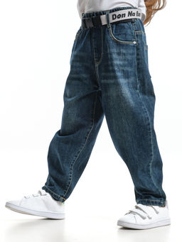 Детские джинсы 33-23505 синий - Mini maxi фото 7