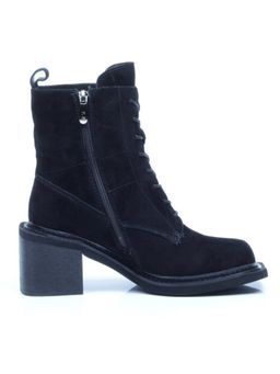 04-SE21W-2B BLACK Ботинки зимние женские (натуральная замша, натуральный мех) - Фабричный китай фото 8