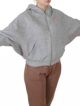 L801 GRAY Толстовка женская (100% хлопок)