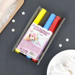 Набор фломастеров с пищевыми красителями 4 цвета - Кондимир фото 2