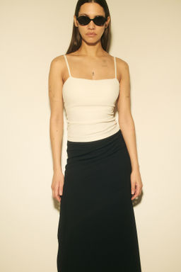 Cooling Slim Fit Ribbed midi skirt - H&m фото 5