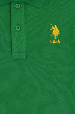 U. S. Polo Assn / Зеленая футболка с воротником-поло для мальчика - U.s. polo assn фото 7