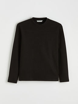 Bisiklet Yaka Uzun Kollu Erkek Ti??rt