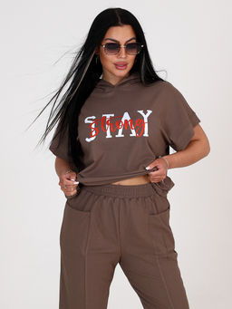 ЖК-2313 ЖЕНСКИЙ СПОРТИВНЫЙ КОСТЮМ (Кофе) - А-дина фото 4