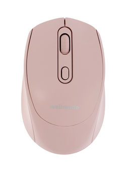 Мышь WELLMADE M03, беспроводная, оптическая, 1200 dpi, розовая