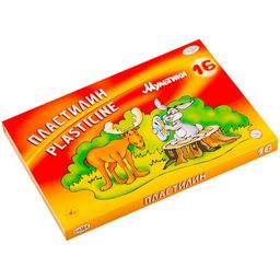 Пластилин ГАММА "Мультики" 16цв. 320гр. стек (280027)