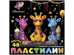 Пластилин ЛУЧ восковой "Фантазия" 48цв. 636гр. стек (35С2323-08) 24 классич., 22 пастел., 1 золотой, 1 серебряный