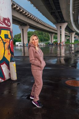 207/206 Костюм с толстовкой, начес, ментол - Knitka wear фото 7