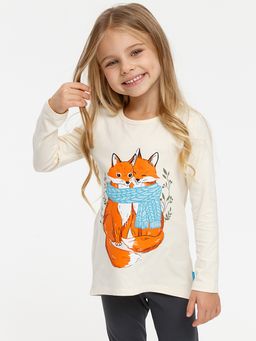 Молочный джемпер для девочки с принтом - Kogankids фото 26
