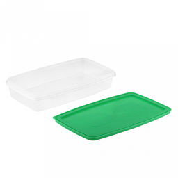 Контейнер пластмассовый Стандарт 2,7л, 32х18,5х6см, полипропилен, прямоугольный, зеленый (Россия) - Домашняя мода фото 5