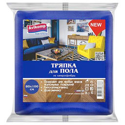 Avikomp тряпка д/пола из Микрофибры МИНИ, 80х100см, синяя