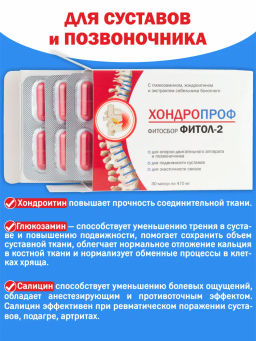 Бад Фитосбор Фитол-2 ХОНДРОПРОФ Алфит Плюс 1811  фото 6
