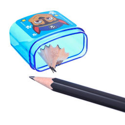 Цена за 12 шт. Точилка пластиковая с контейнером, двойная, МИКС, PAW PATRO