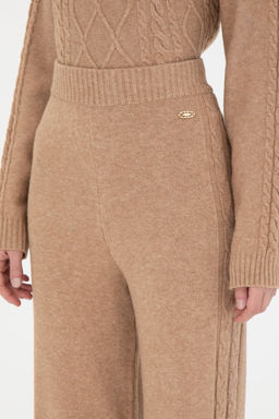 KadДn Kum Melanj Loose Fit Triko Pantolon
