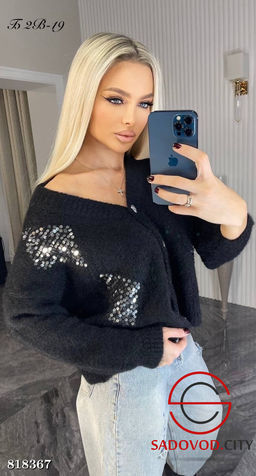 Кардиган женский с пайетками - Bruno фото 2