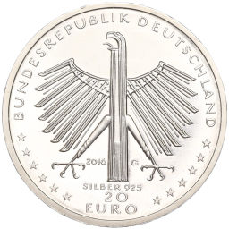 Монета 20 евро 2016 года Германия 125 лет со дня рождения Отто Дикса