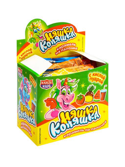 Цена за 5 шт. Леденец на палочке с кислой пудрой Няшка Коняшка ассорти, 12 г - Simaland фото 5