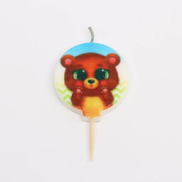 Свечи в торт «Зверята», 4×4.4 см, 4 шт.