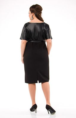 платье из эко-кожи  и плотного трикотажа (ЕСТЬ ОБЗОР) - Ckc collections фото 4