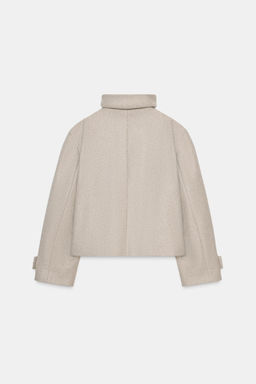 SHORT COAT WITH HIGH COLLAR - Zara фото 12