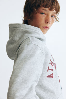 Sudadera con motivo estampado e interior cepillado