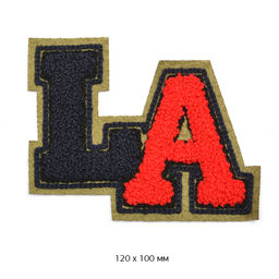 Аппликации пришивные махровые арт.ТВТ.ПРИШ.МАХР.24.1 LA цв.черн/красный 10 шт 12х10 см