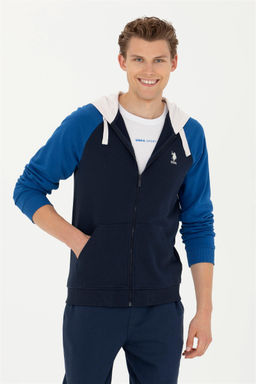 Мужской темно-синий вязаный кардиган - U.s. polo assn фото 10