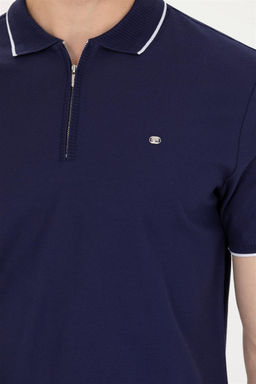 U. S. Polo Assn Мужская темно-синяя футболка с воротником-поло - U.s. polo assn фото 13