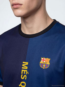 Футболка Bisiklet Yaka FC Barcelona Bask?l? Erkek Ti??rt мужская