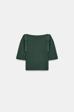 CARDIGAN WITH SHOULDER TIES - Zara фото 7