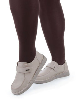 01-7581-5 BEIGE Ботинки демисезонные женские (натуральная кожа)