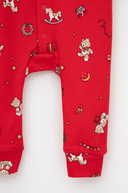 К 6487/насыщенно-красный,мишки на празднике комбинезон яс - Crockid фото 5