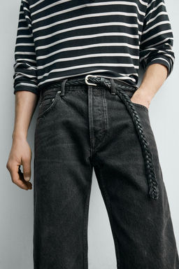JEANS STRAIGHT FIT BOOTCUT AARON LEVINE X ZARA / Negro  фото 5