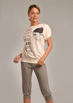 Комплект с бриджами ВИКТОРИЯ (молоко №18)