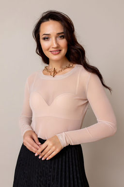 Лонгслив АВ-08с бежевый - Took a look фото 5