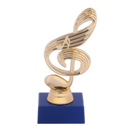 Кубок Скрипичный ключ, подставка пластик синяя, 18 х 6,5 х 6 см - Командор фото 3