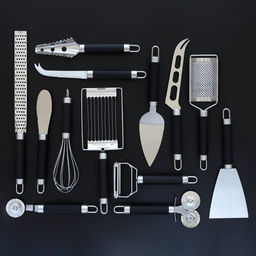 Тёрка для сыра Доляна Venus, 35.5×8 см, с ручкой, цвет чёрный