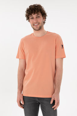Erkek Regular Fit Bisiklet Yaka Somon Basic Ti__rt Sepette S_rpriz _ndirim - U.s. polo assn фото 2