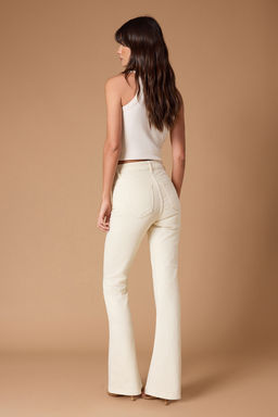 Kahverengi Dugme Detayl? Yuksek Bel Comfort/Esnek Ispanyol Paca Flare Jeans TWOSS26JE00038 - Trendyolmilla фото 10