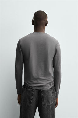 BASIC SLIM FIT T-SHIRT - Zara фото 10